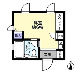ラ・クレッツ門前仲町【0302号室】の間取り