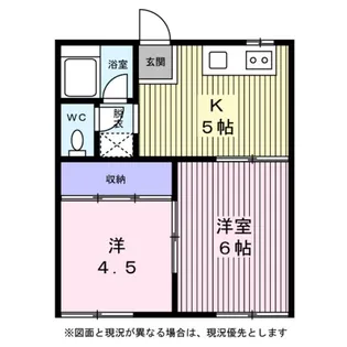 ハイツ菊名タウン【0101号室】の間取り