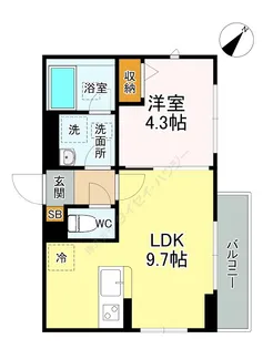 サンストリア【0203号室】の間取り