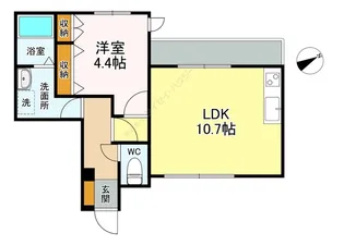 ラ・シック蕨【1階】の間取り