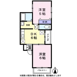 K−HOUSE【0102号室】の間取り