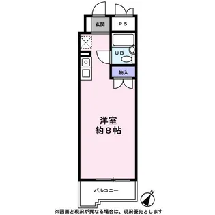 ベルメゾン三郷【0706号室】の間取り