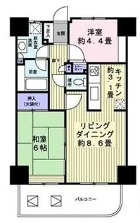 ハイホーム東青梅【1202号室】の間取り