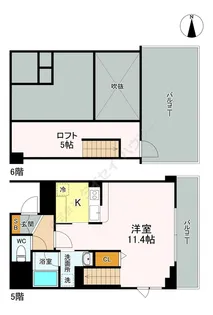 エルフレア武蔵野【0604号室】の間取り