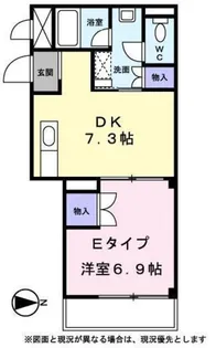 ファミーユ葛西【0107号室】の間取り