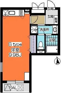 コーシンⅤ【0302号室】の間取り