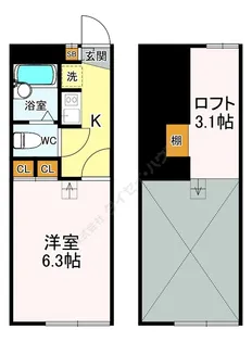 Flat東習志野【0107号室】の間取り