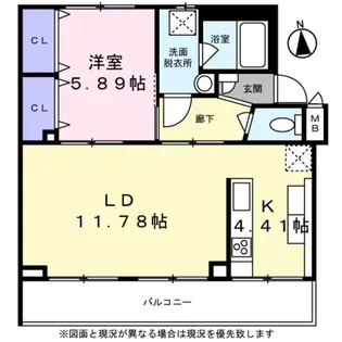アールリエット武蔵境 2号棟【502号室】の間取り