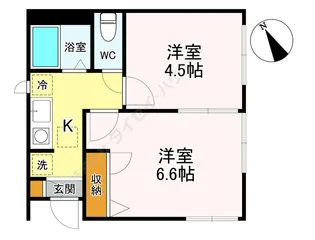 るり館【0101号室】の間取り
