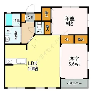 アン・シャーリー【0205号室】の間取り