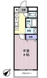 バイオレットTAKEDA【0206号室】の間取り