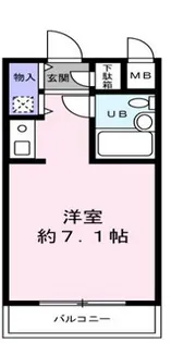 ナズ中馬込レックス【0104号室】の間取り