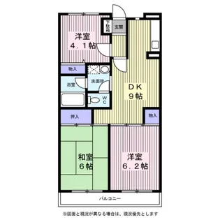 サンハイム笹堀【0304号室】の間取り