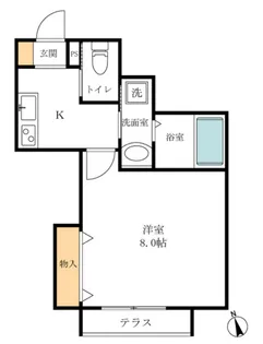 Tiede Famille【103号室】の間取り