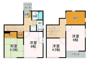 メゾネット領家南【101号室】の間取り