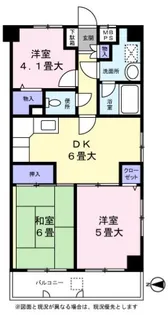 プラム・ブラッサム池の端 五番館【0201号室】の間取り