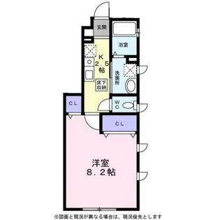 スマイルハウスA・I【001A号室】の間取り