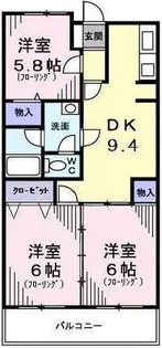 ベルフォンテーヌ【0305号室】の間取り