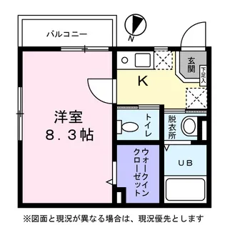 マンションプラムⅡ【0101号室】の間取り