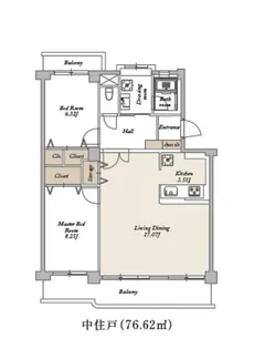 びゅうリエット大宮公園【0203号室】の間取り