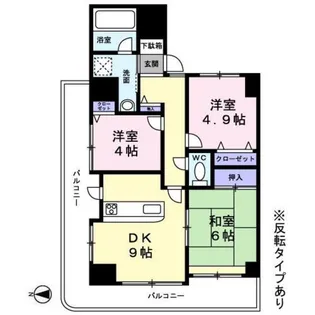 ハイホーム東青梅【0511号室】の間取り