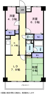 プラム・ブラッサム池の端 弐番館【0202号室】の間取り