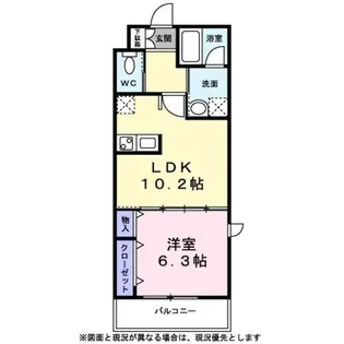 ハピネス【0201号室】の間取り