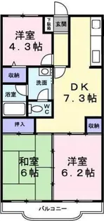 TAフラット笹下【0102号室】の間取り