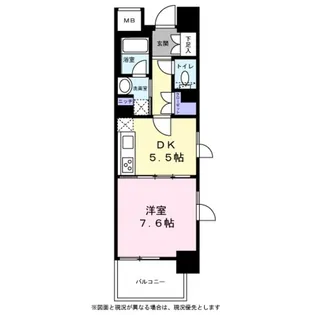 セイル武蔵小杉 イースト【1304号室】の間取り
