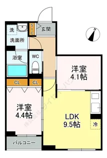 GROOVY HIRO−O【0203号室】の間取り