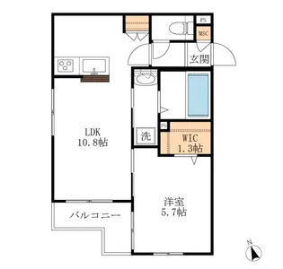 エスペランサ喜沢【3階】の間取り