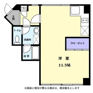 ベルメゾン田園【0101号室】の間取り
