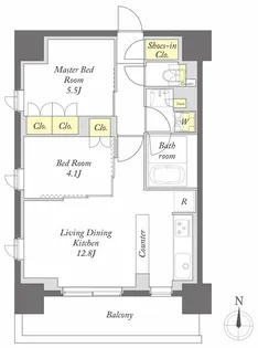 ekism国立【713号室】の間取り