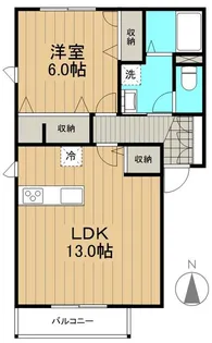 アジュールⅡ【0101号室】の間取り
