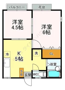 ハイムカトレア【0201号室】の間取り
