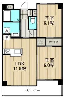 Chez−soi【0302号室】の間取り