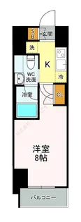 ブランノワール門前仲町【0703号室】の間取り