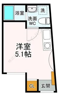 MA Place 参宮橋【0304号室】の間取り