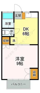 ドミール上北台【0206号室】の間取り
