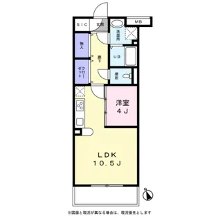 グリーンハイツ鬼高【0308号室】の間取り