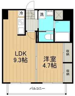 リヴァージュ湘南茅ヶ崎【0406号室】の間取り