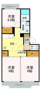 エクセルDハイム【0104号室】の間取り