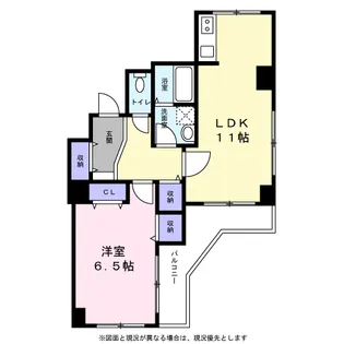 シャトレーアヤセ【302号室】の間取り