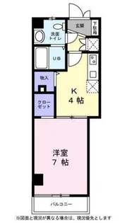 ラフレシア多摩川【0102号室】の間取り