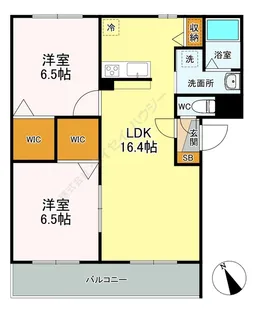 コンフォール・S萩野町【0201号室】の間取り