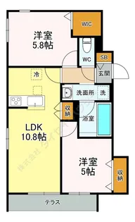 Lino元町【1階】の間取り