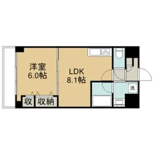 レノンストリート【0502号室】の間取り