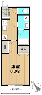 サンコートアクシス【0108号室】の間取り