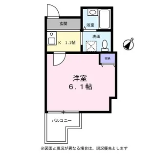 フェリシティ相模原【0101号室】の間取り