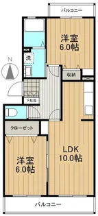 ヒルズDENBER【0303号室】の間取り